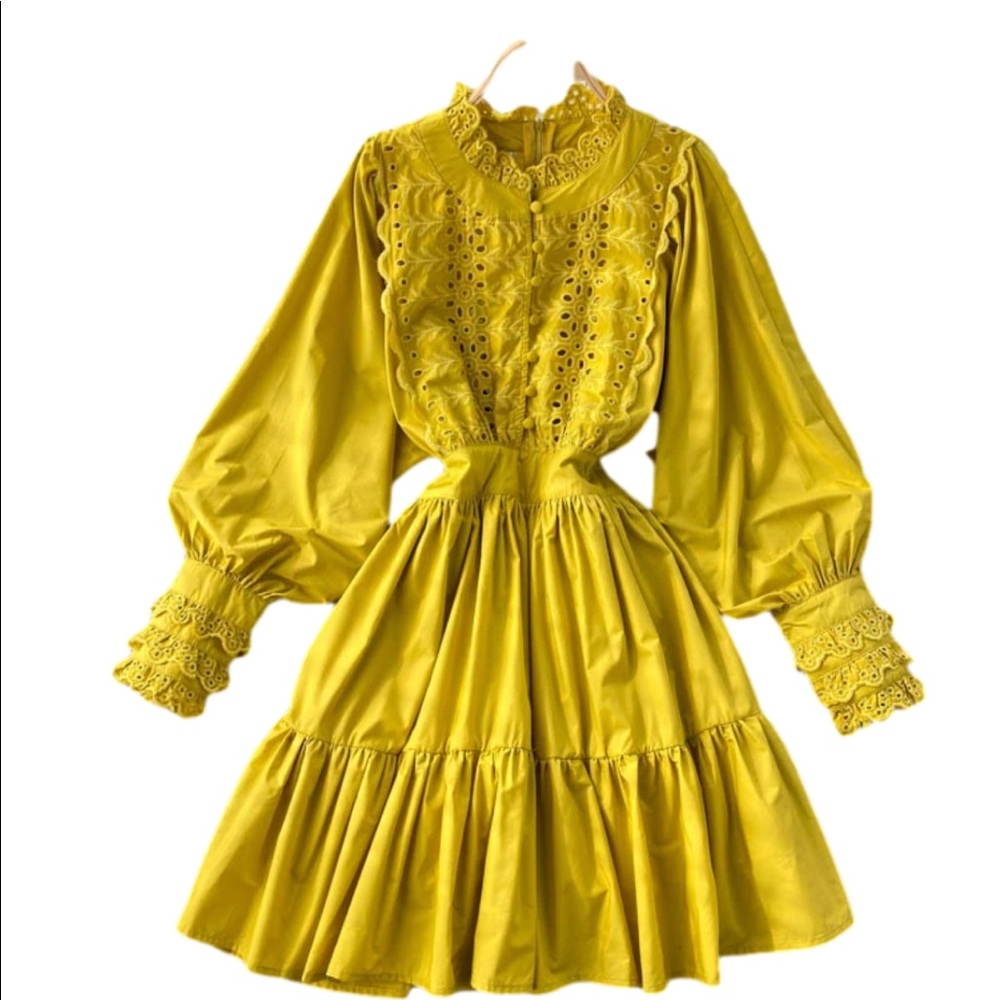 SOUK & SEPIA Mustard Yellow Dress